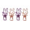 100Pcs Bunny Binder Clips Hollow Out Strong 2