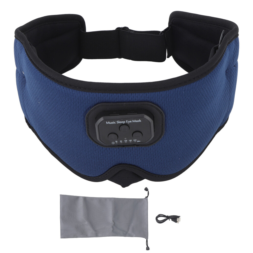 White/Blue Bluetooth 5.2 Sleep Headphones Wireless 3D