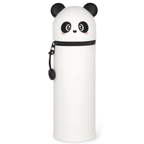 (Panda) Legami - 2 in 1 Pencil Case - Soft Silicone