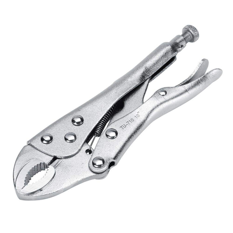 10Inch Round Mouth Locking Pliers, Locking Wrench Welding Quick Pliers Crimping Adjustable Jaw Clamping 6276012678610