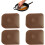 Pan Scrapers Handheld Nylon NonScrap Pot Scabing Cleaning Tools for Kitchens 4pcs 5