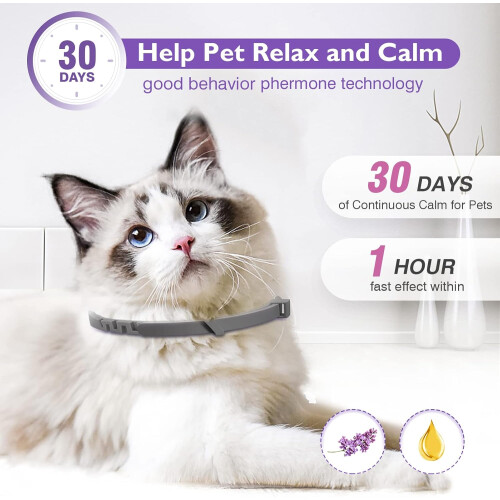 3 Pack Calming Collar for Cats and Kittens Pheromone Collar Efficient Relieve Anxiety 2