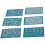 6pcs Polymer Clay Silk Screen Stencils Clay 12