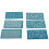6pcs Polymer Clay Silk Screen Stencils Clay 8