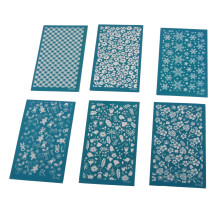 6pcs Polymer Clay Silk Screen Stencils Clay