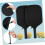 pickleball paddle cover black rubber 2