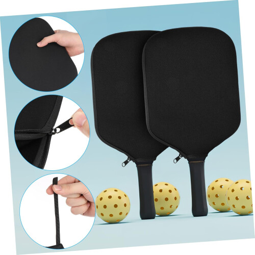 pickleball paddle cover black rubber 1