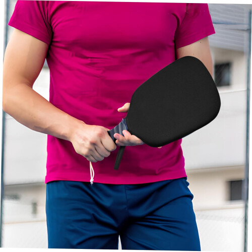pickleball paddle cover black rubber 2