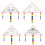 Blank Triangle Kite DIY Children Doodle Coloring 9
