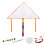 Blank Triangle Kite DIY Children Doodle Coloring 1