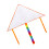 Blank Triangle Kite DIY Children Doodle Coloring 2