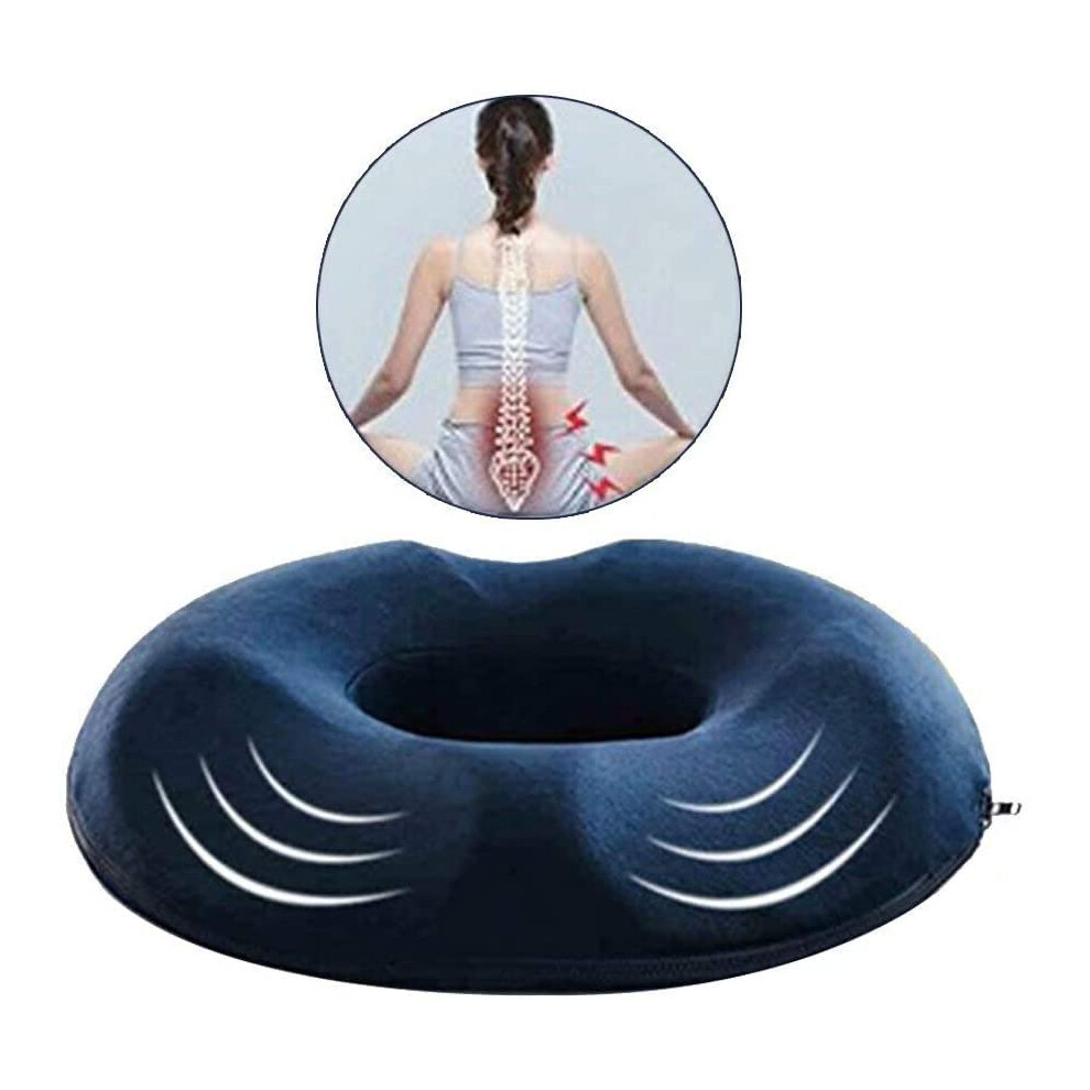 Orthopedic Design Memory Foam Donut Pillow Seat Cushion for Office Chair Ref：mRw
