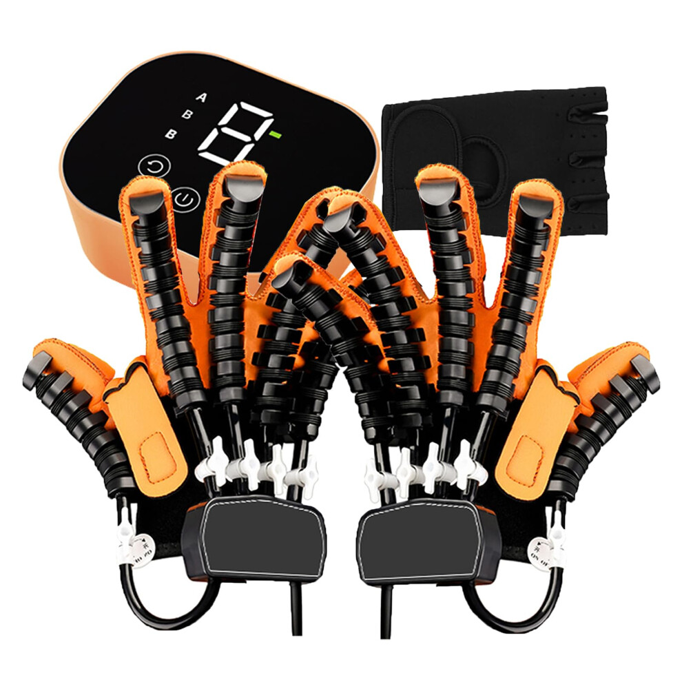 Stroke Recovery Robotic Gloves, Adjustable Finger Rehab Trainer for Hemiplegia, Arthritis, Right and Left Hand