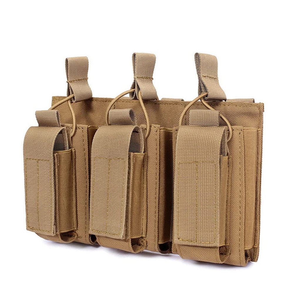 Combat Bag Vest Camouflage Pack FAST Cartridges Clip Carrier Ammo Holder Tactical Mag Triple Magazine Pouch-image-OPC-PHZSSTR-NEW