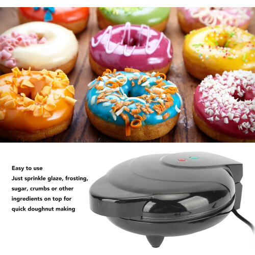Mini Donut Maker for Kids Breakfast Waffle Sandwich and More Snacks, Electric 2