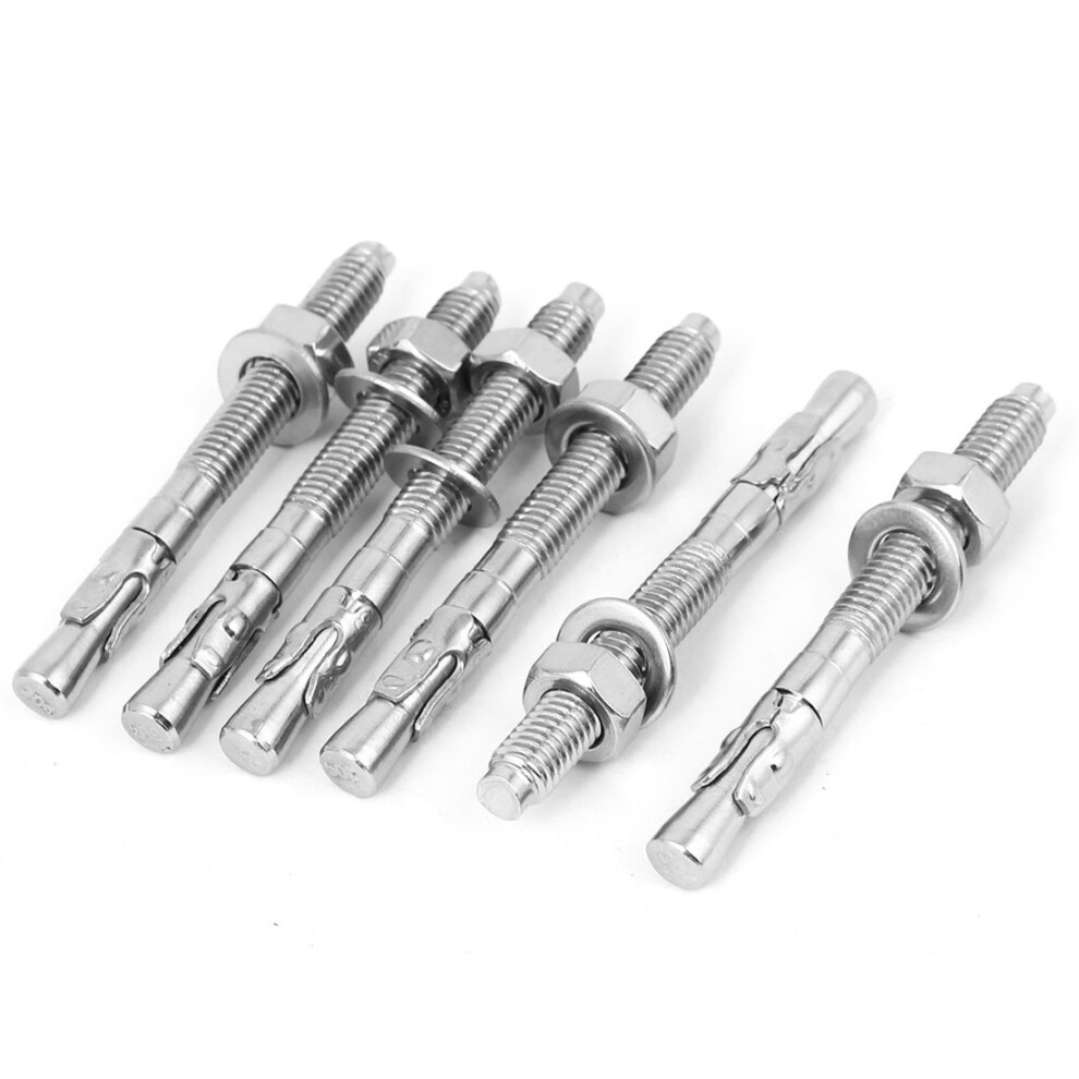 6Pcs M8x80mm Anchors Stainless Steel Wedge Anchor Car Repair Gecko Expansion Anchors Expansion Bolt Refï¼Szf 6276012666310