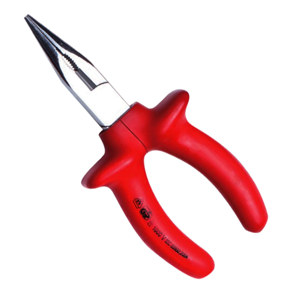 Insulated Needle Nose Pliers,6' Long Nose Cutting Pliers,Vde 1000V Snipe Nose Pliers 6276012715377