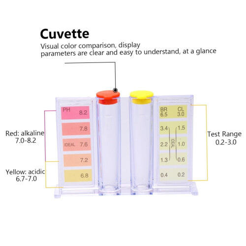 1 Set Test Solution for Spa Water Swimming Pool Reagent PH Test Liquid Chemical Test Solution Pool Test Agent Blue 1