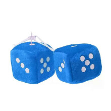 (Blu 6 cm) 1 paio di ganci per specchietto retrovisore con pois sfocati, decorazione, accessori per