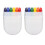 2Pcs Flag Face Paint 6 Colors Rainbow Stripe Fan 8
