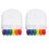 2Pcs Flag Face Paint 6 Colors Rainbow Stripe Fan 10