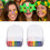 2Pcs Flag Face Paint 6 Colors Rainbow Stripe Fan 11