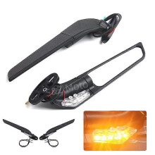 (Großer Spiegel) Für Kawasaki ZX10R ZX9R ZX7R ZX6R ZX636 ZX12R ZX14R Modifizierter Windflügel, einstellbar,