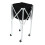 Foldable Tennis Ball Hopper Basket Cart Light 8