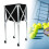 Foldable Tennis Ball Hopper Basket Cart Light 12