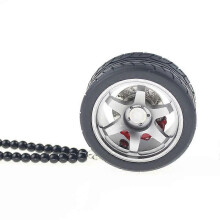 (T-Gray) Specchietto retrovisore Ciondolo Accessori per auto Decorazione interna Cerchio in metallo