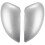 1 Pair Left/Right Silver Rearview Side View Mirror Replacement Cover Cap Case Shell for for Fiesta M 2