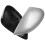 1 Pair Left/Right Silver Rearview Side View Mirror Replacement Cover Cap Case Shell for for Fiesta M 4