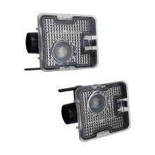 2Pcs Car Side Led Lighting Sign Projection Lamp Rearview Mirror Lighting Welcome Light For Fox Focus St