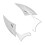 Cruiser motorcycle mirrors spear blade adjustable rear view 2