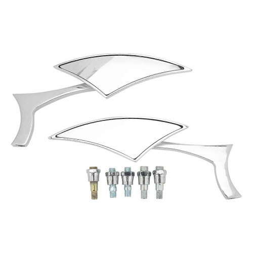 Cruiser motorcycle mirrors spear blade adjustable rear view