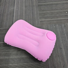 (BPurples) Inflatable Beach Cushion & Camping Pillow - Portable Travel Pillow With Coral Fleece Fabric, Suitable For Travel, Beach, Office & Home Use