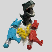 (Dinosaur shooting toys) [Dual Gun Dinosaur Toy] Dual Gun Dinosaur Shooting Toy | Soft Ball, Parent-Youngsters Interactive Game