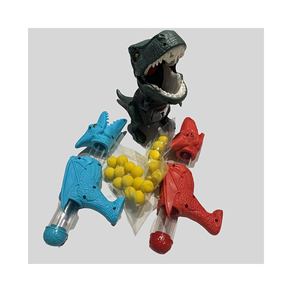 Matory (Dinosaur Shooting Toys) [Dual Gun Dinosaur Toy] Dual Gun Dinosaur Shooting Toy | Soft Ball, Parent-Youngsters Interactive Game
