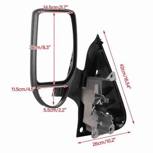 Left Passenger Side Electric Complete Wing Door Mirror Rear View Mirror for Transit MK6 MK7 1