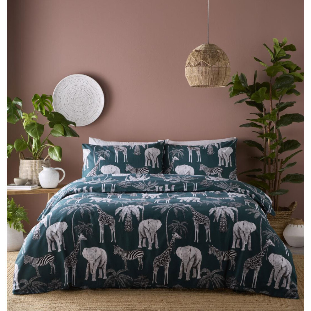 Homemaker Bedding (Double) Duvet Sets Jungle Animal Elephant Giraffe Zebra