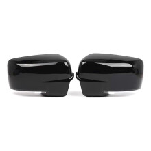 Gloss Black Left Right Auto Rear Mirror Cover Shell Cap for Ram 1500 2013 -2018 68096199AF 68096198A