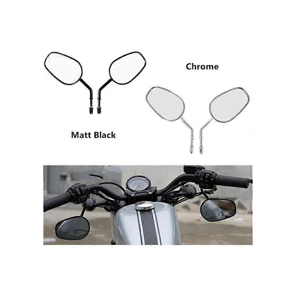 Motorcycle Mirrors Harley Mirrors Premium Full Metal Mirrors Compatible with Harley Mirrors