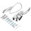motorcycle rearview mirrors 8mm 10mm thread skull teardrop 1