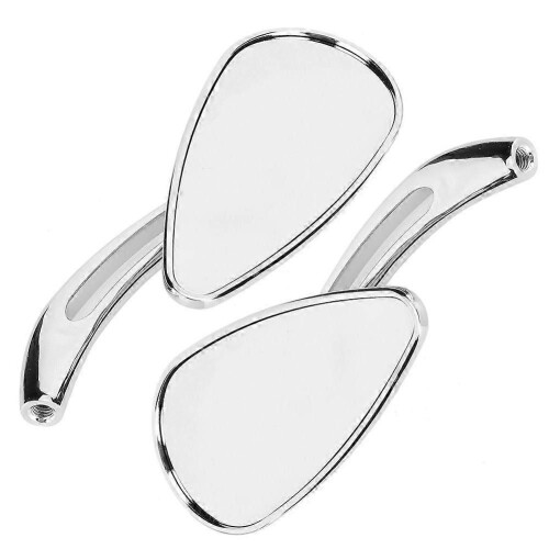 motorcycle rearview mirrors 8mm 10mm thread skull teardrop 1