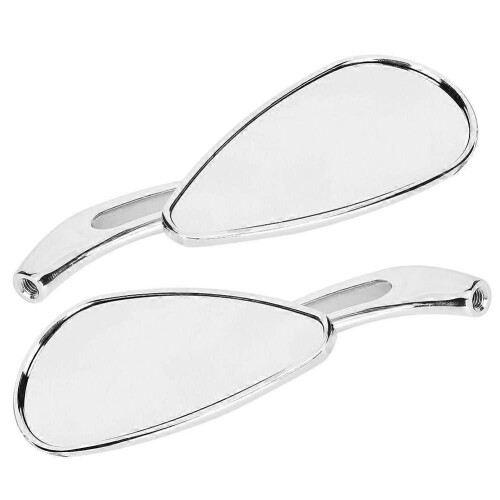 motorcycle rearview mirrors 8mm 10mm thread skull teardrop 2