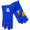 2519B-M Welding Gloves, Blue B-Series, Side Split Cowhide, Foam Lined Back, Medium 5