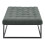 Living And Home (Grey) Square Linen Footstool with Metal Frame 5