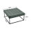 Living And Home (Grey) Square Linen Footstool with Metal Frame 6