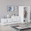 Vida Designs (White) Riano 4 Piece Bedroom Set 23 2