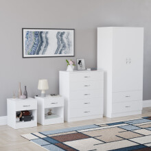 (White) Riano 4 Piece Bedroom Set 2